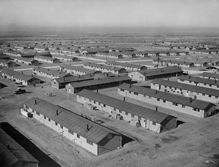 Barracas que receberam os nipo-americanos no campo de Amache, em Granada, Colorado