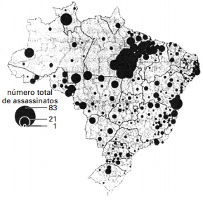 Mapa dos conflitos no campo no Brasil