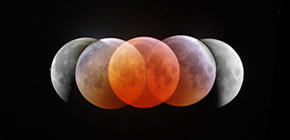 Fases do Eclipse da Lua