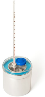 Calorímetro usado para determinar o valor energético dos alimentos