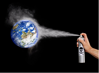 Os CFC’s presentes em aerossóis causam a destruição da camada de ozônio