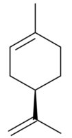 Fórmula estrutural do limoneno